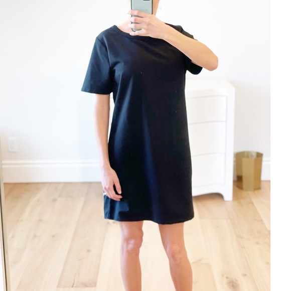 Black Loose Fit T-shirt Dress Small - Picture 2 of 5
